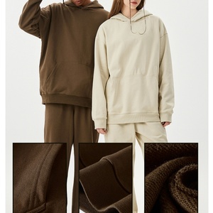 Pull à capuche lourd French Terry Hoodies Drop Shoulder No Strings Heavy Oversized Men's Hoodies & Sweatshirts - Product Image 1