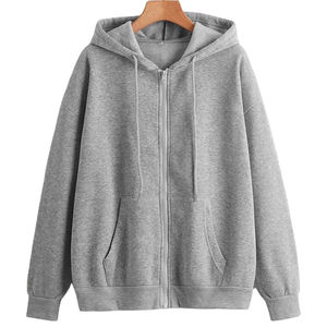 Haute Qualité Personnalisé Zipper Hoodies Fabricant De Vêtements 100% Coton Épais Polaire Boxy Fit Drop Shoulder Zip Hoodies Pour Hommes - Product Image 1