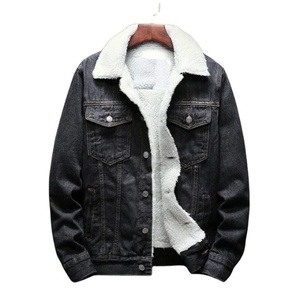 Veste en jean épaisse d'hiver de haute qualité pour hommes avec fourrure, design d'hiver, veste universitaire pour hommes, vestes en denim doublées avec BY HI 2026 - Product Image 2