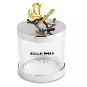 Vaisselle Pot En Métal Personnalisé Fini En Gros Designer Pot De Fruits Secs Classique Élégant En Gros Métal Écrou Serveur - Product Image 2