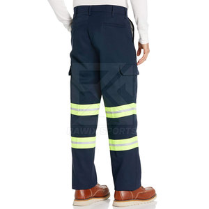 Vente en gros haute visibilité 100% polyester tissu construction pantalon de travail meilleur prix gilet de sécurité pantalon de sécurité haute visibilité - Product Image 2