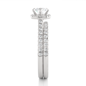 Anillo de boda de oro con diamantes creado en laboratorio para mujer más vendido disponible en todos los tamaños con servicio personalizado proporcionado desde la India - Product Image 3