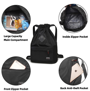 Mochila de baloncesto personalizada Unisex, moda impermeable, deportes, uso informal, cierre de cremallera abierta grande, hecho Oxford suave al aire libre - Product Image 3