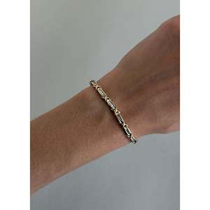 Vintage 10k <b>Gold</b> Fashion Tennis Bracelet Elegant Vintage Style <b>Gold</b> Bracelet - Product Image 2