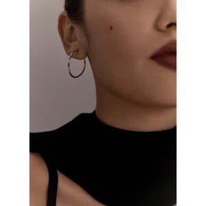 Pendientes de Aro Grandes y Ligeros, Estilo Religioso Clásico, Chapados en Oro, Aleación de Zinc con Perlas y Diamantes - Product Image 2