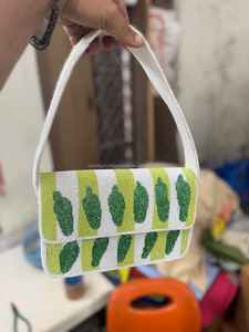 Bolso de Mano Tipo Clutch con Cuentas de Colores para Mujer, Bolso de Hombro Elegante con Bordado de Cuentas - Product Image 6