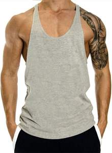 Débardeur d'entraînement sans manches en coton à séchage rapide respirant et écologique grande taille pour la musculation des hommes - Product Image 2