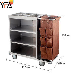 인기 판매 호텔 청소 카트, 전동 린넨 하우스키핑 트롤리 - Product Image 5