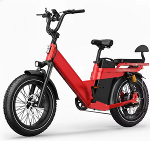 Vélo électrique à moteur unique 52V & 48V 2000W, autonomie maximale de 200 miles, vélo électrique pour adultes, pneus larges de 20 pouces, suspension intégrale - Product Image 1