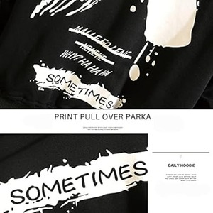 Sudadera con capucha de calle de gran tamaño de alta calidad personalizada para hombres Bold X Graphic Back Design Screen Printed Artistic Hooded - Product Image 3