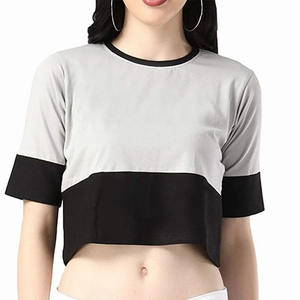 Tops courts pour femmes les plus vendus, de haute qualité, à séchage rapide, streetwear, fabriqués avec un prix raisonnable, en coton, crop top décontracté - Product Image 3