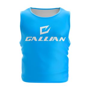 ผ้ากันเปื้อนสำหรับฝึกฟุตบอลแบบตาข่ายผ้าโพลีเอสเตอร์100% เสื้อฟุตบอลแขนกุดน้ำหนักเบาออกแบบได้ตามต้องการ - Product Image 2