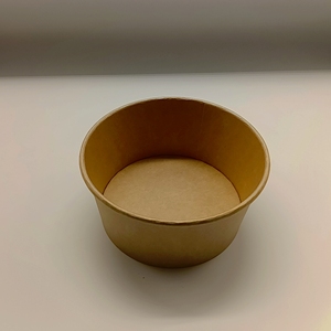 Vente en gros d'emballages alimentaires jetables personnalisés, imperméables et étanches, bols à salade en papier kraft blanc avec couvercle - Product Image 3