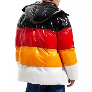 การออกแบบขายส่งผู้ชายหลายสีฤดูหนาวลมเบรกเกอร์แจ็คเก็ตฟอง Hooded พิมพ์แจ็คเก็ตฟอง - Product Image 3