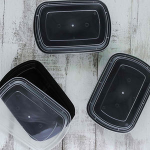Récipient de stockage des aliments en plastique jetable en gros injection micro-ondable contact alimentaire sans danger pour la préparation de repas prêt pour l'exportation - Product Image 1