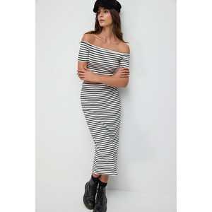 Crop rayé à col bateau - Product Image 4