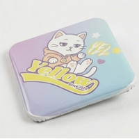 Badge rectangulaire 58 mm – Personnalisable avec design 3D, fixation magnétique et épingle de sûreté, modèle vierge en plastique - Product Image 3