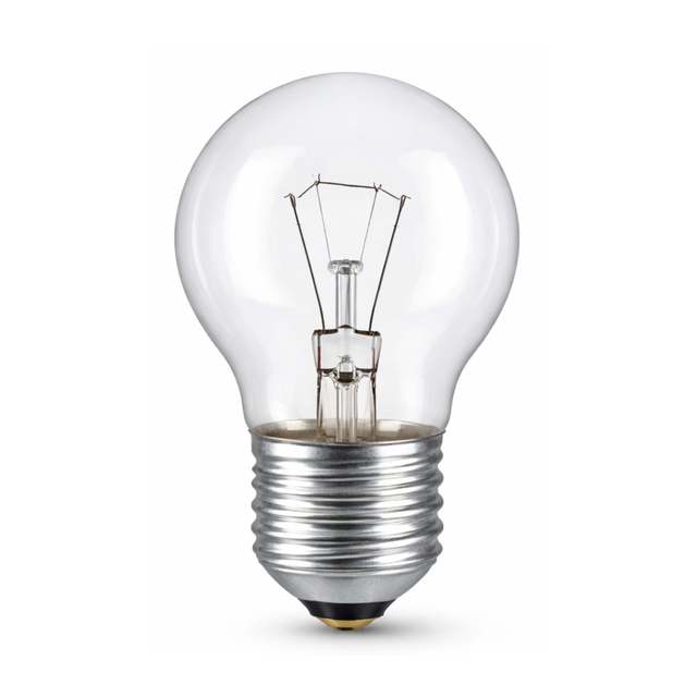 CLAR CLEAR SPHERICAL 25W 24V E27 Incandescent Bulbs Warm White 2700K Aluminum Base