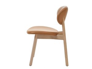 เก้าอี้รับประทานอาหารไม้สักแท้ดีไซน์ทันสมัยจาก Rebeca พร้อมเบาะหุ้มผ้าตกแต่งแบบธรรมชาติ เหมาะสำหรับใช้ภายในบ้าน วิลล่า ร้านอาหาร และคาเฟ่ - Product Image 4