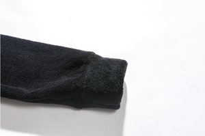 Sweats à capuche en polaire bouclée corail personnalisés de haute qualité Sweats à capuche en polaire berbère lourds Sweats à capuche pour hommes - Product Image 3