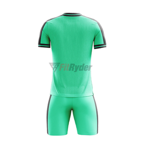 Uniformes de football unisexes à séchage rapide et respirants 100% polyester, logo personnalisé imprimé par sublimation, vêtements de sport professionnels, nom de l'équipe - Product Image 6