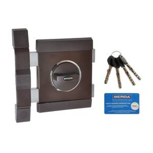 Serrure de jante GERDA TYTAN ZX certifiée Classe C, 4x clés sans éléments de fixation, marron, gauche - Product Image 1