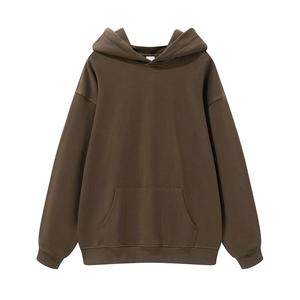 2025 Autumn Winter Collection Men's 650G Embroidered Custom Hip Hop <b>Hoodie</b> 10 Solid Colors Loose Fashion Pullover - Product Image 2