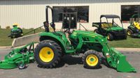Tracteur John Deere 25hp 3025D d'occasion de 2022 pour une utilisation polyvalente disponible
