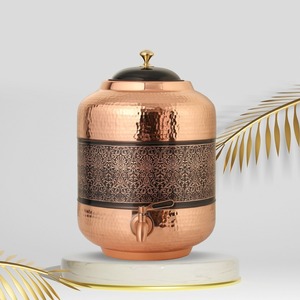 Eco-Friendly Copper Water Cooler Vessel Comfortable <b>Handle</b> & Strong <b>Tap</b> Designed for Regular Household & Outdoor Water Needs - Product Image 6