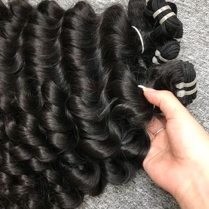 Cabello crudo vietnamita, paquete de cabello rizado, cabello ondulado, extensión de cabello humano para mujeres negras - Product Image 2