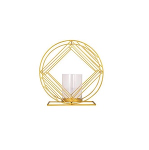 Portavelas de metal de la mejor calidad para sala de estar Portavelas de metal para uso decorativo en el hogar - Product Image 5