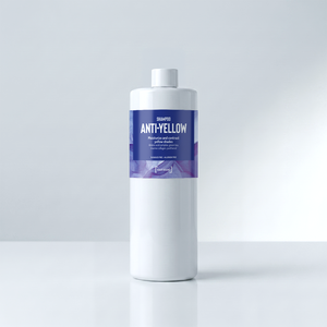 Champú Plateado de Marca Blanca - Champú Post-Decoloración con Té Verde y Pantenol, Efecto Anti-Amarillo, Color Azul, Hecho en Italia - Product Image 4