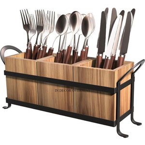 Juego de 2 cubiertos con revestimiento de polvo de Color blanco y negro hecho de Metal de alta calidad estándar, soporte de almacenamiento, accesorios de utensilios de cocina - Product Image 4