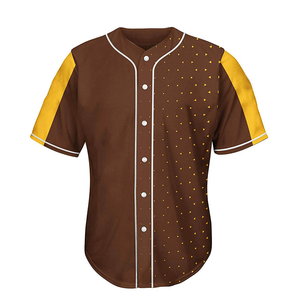 2025 nouveauté chemises de Baseball conçues sur mesure de haute qualité 100% Polyester unisexe taille adulte haut tendance nouvelle mode imprimé - Product Image 1