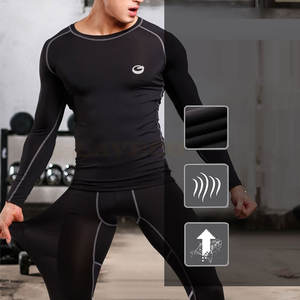 ชุดฝึกสองชิ้นสำหรับผู้ชายชุดฝึกสีพื้น - Product Image 3