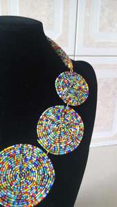 Hot Selling Multi-layers Necklaces Bohemian Millet Beads <b>Chain</b> Handmade Necklace for Women Accessories Statement Necklace - Product Image 3