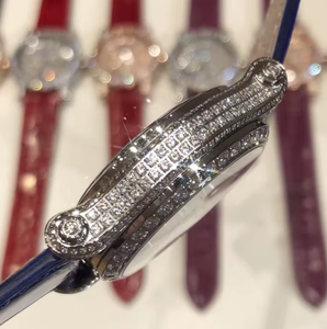 Montre unisexe Hip Hop Rapper entièrement sertie de diamants, or et argent, fabrication indienne, cadran pavé de moissanite, mouvement à quartz en argent sterling - Product Image 5