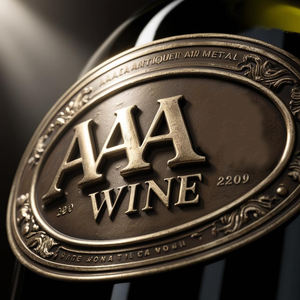 Autoadhesivo personalizable OEM para etiquetas de botellas de vino de champán Diseño duradero en relieve para bebidas Cervezas Whiskies Factory - Product Image 5