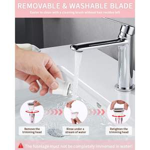 Depiladora y Afeitadora 5 en 1 para Mujer con Pantalla Digital, Recortadora de Cejas para Cuerpo, Axilas, Bikini, Nariz y Cejas para Uso Doméstico - Product Image 6