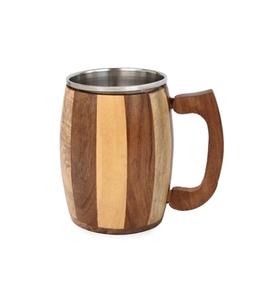 Sheesham madera elegante cerveza taza de café para uso diario Camping viajes al aire libre tazas para hombres té taza de café con asa - Product Image 1