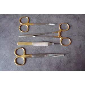 Juego de bandejas de sutura de laceración Manual de 4 Uds., Kit de instrumentos de cierre de heridas de cirugía menor de acero inoxidable, sutura de emergencia reutilizable - Product Image 2