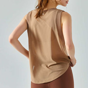 Wholesale High-Quality <b>Ladies</b> <b>Short</b>-<b>Sleeved</b> Quick-Drying Portable Breathable Sleeveless Mesh Fitness Shirt Gym Pants - Product Image 2