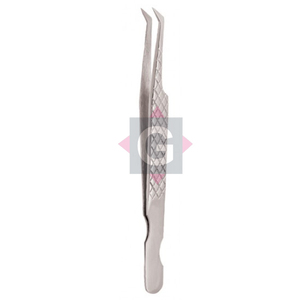 Pinzas de extensión de pestañas Pinzas de pestañas de acero inoxidable Pinzas personalizadas de polvo de diamante - Product Image 1