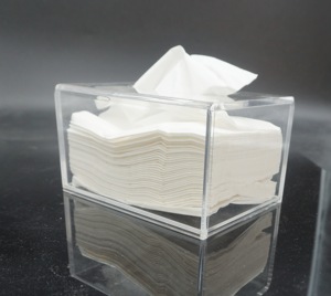 Boîte de papier de soie acrylique en gros du fabricant 2025: étuis multi-design uniques pour une organisation élégante de la maison - Product Image 1