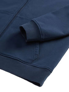 Logo personnalisé Sweat à capuche uni avec fermeture éclair pour hommes Sweat à capuche décontracté à manches longues avec poches avant et tirette à glissière en métal - Product Image 3