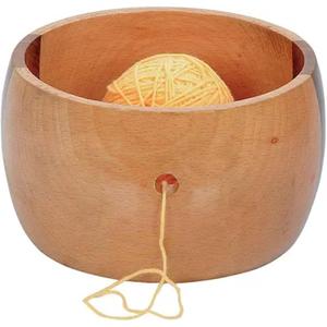 Custom Designer Yarn <b>Storage</b> Bowl Natural Finished High Quality Wooden Yarn Bowl Impressive Gift <b>Knitting</b> Bowls for Grand Mother - Product Image 3