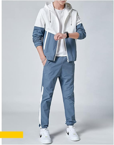 Chándal informal con capucha de invierno de 2 piezas para hombre y mujer, pantalones de chándal Retro cortavientos, conjuntos de Jogger, pantalones Cargo, chaqueta atlética 100% - Product Image 4