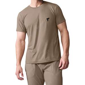 Nueva llegada de lujo Unisex impresión personalizada Logo cuello simulado camiseta en blanco de gran tamaño de los hombres Camiseta para los hombres al por mayor hecho en Pakistán - Product Image 6