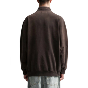 Usine personnalisée Sweatshirts à capuche col rond avec découpe pour hommes en coton de haute qualité OEM ODM - Product Image 4