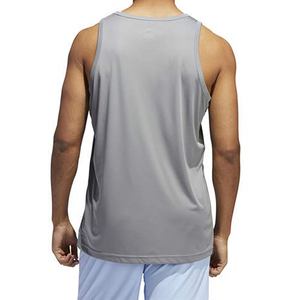 Wholesale Men's <b>Athletic</b> Gym Tank Top Polyester Bodybuilding Workout Fitness Shirts Solid Stringer Design Washed Knitted - Product Image 3